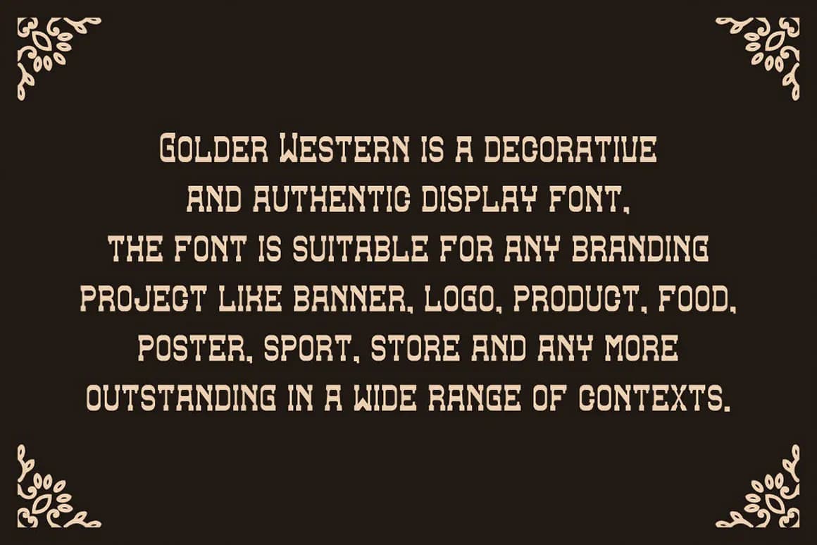 فونت وسترن Golder Western — تصویر ۷