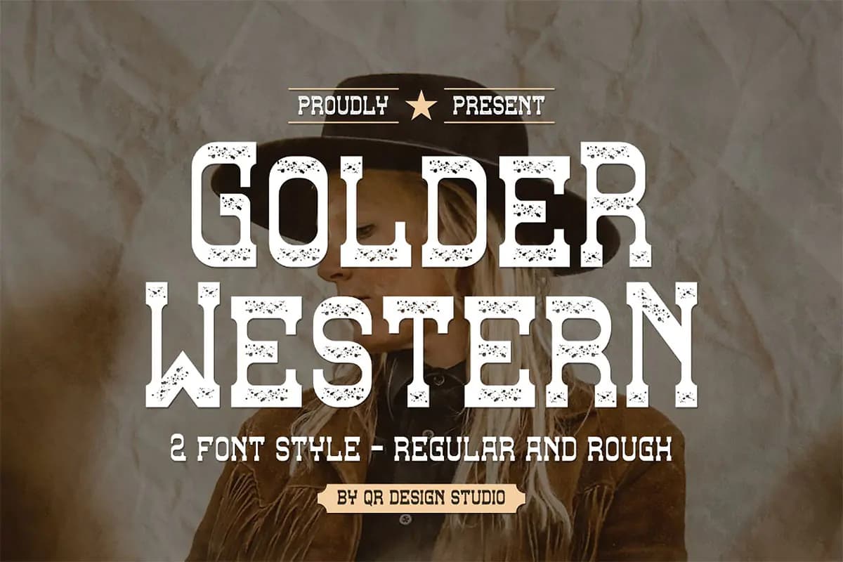 فونت وسترن Golder Western