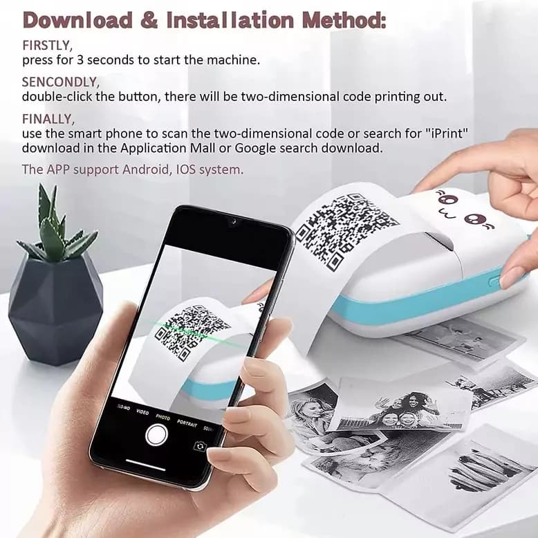 مینی پرینتر جیبی و لیبلزن MiNi Printer — تصویر ۵