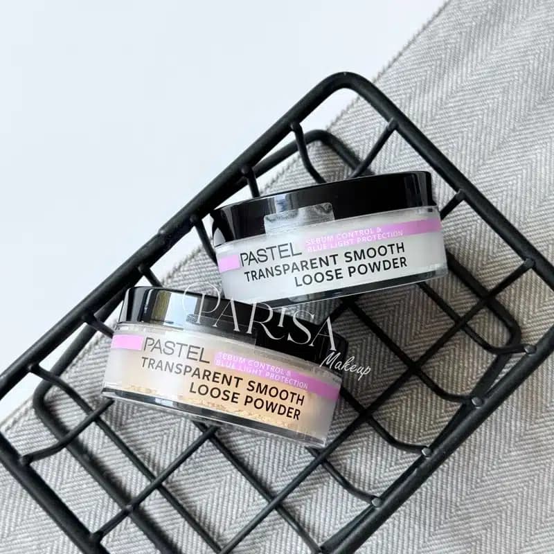 پودر بیک پاستل PASTEL مدل Transparent Smooth Loose Powder کد 100 رنگ White — تصویر ۲
