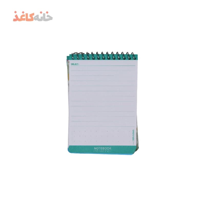 یادداشت 80 برگ فنری طلقی 1/16 اسپادانا طرح دختر کلاه دار — تصویر ۳