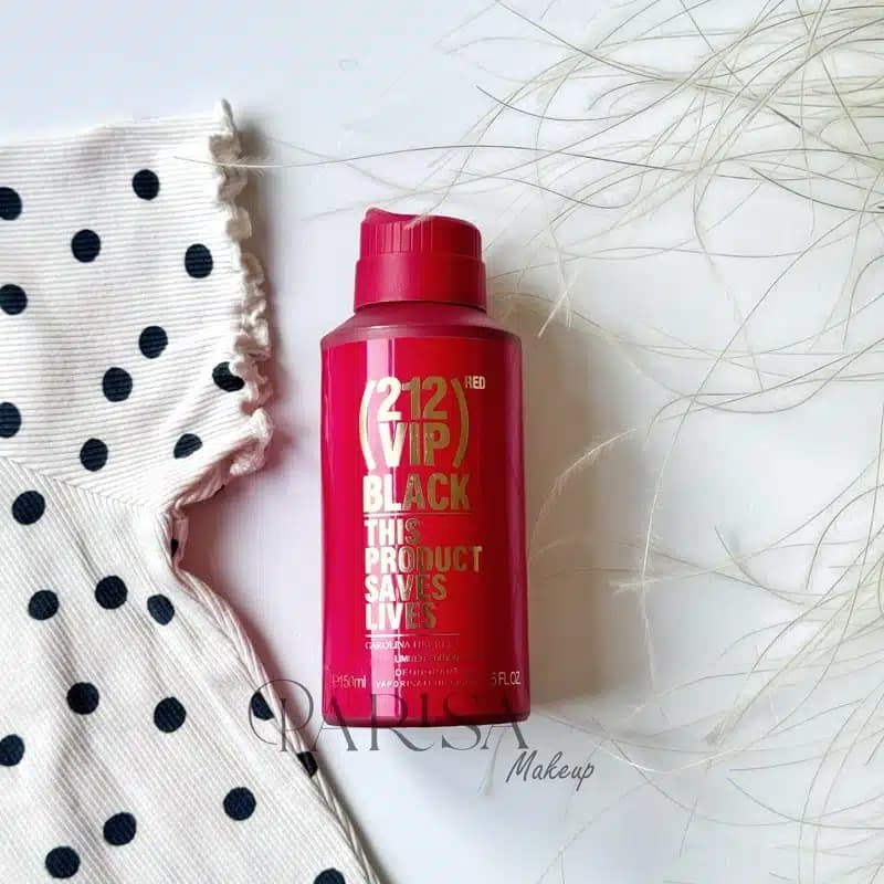 بادی میست عطری مردانه مدل Carolina Herrera (212 VIP)Red Black