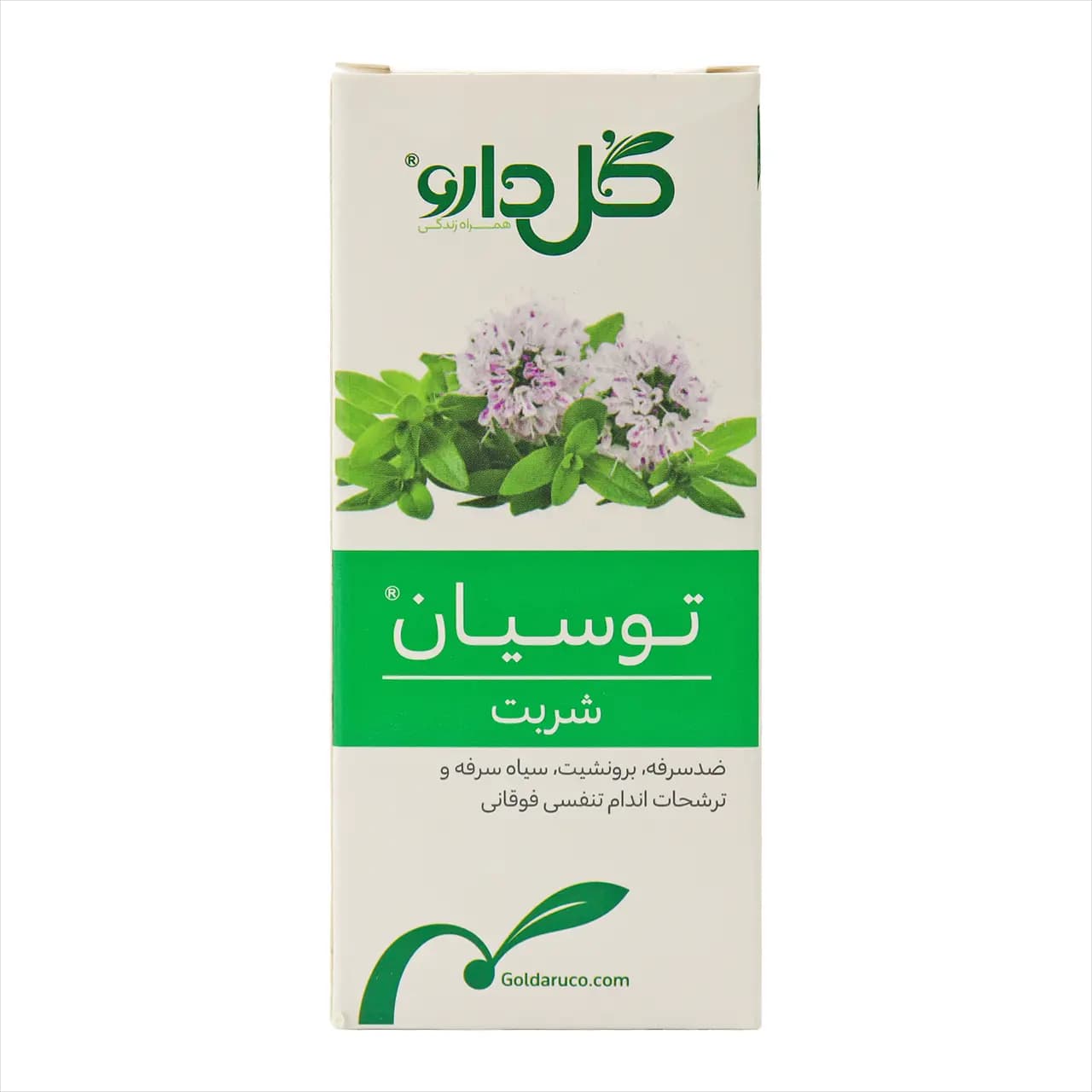 شربت ضد سرفه توسیان گل دارو 120 میلی لیتر