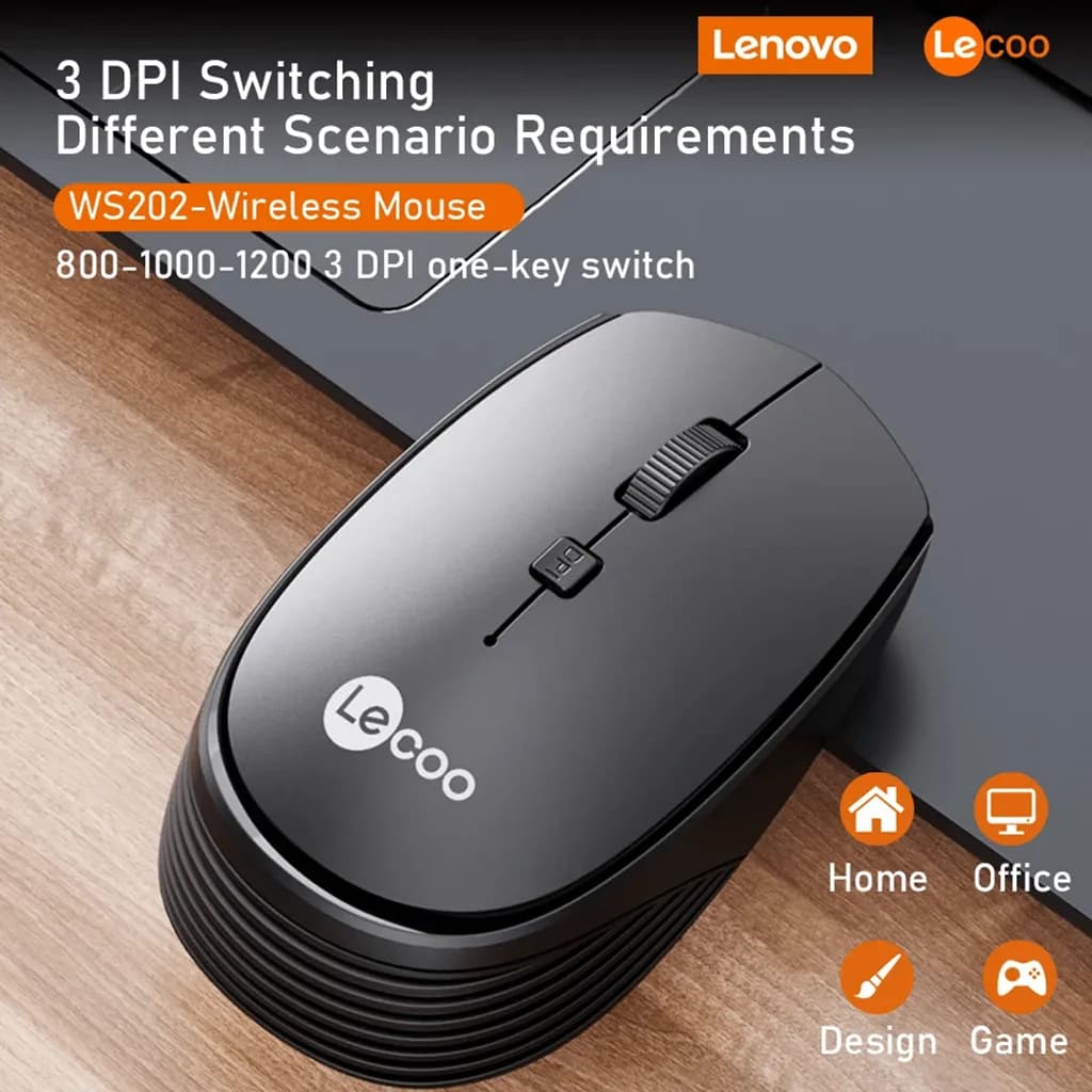 موس بیسیم لنوو Lecoo WS202 — تصویر ۶