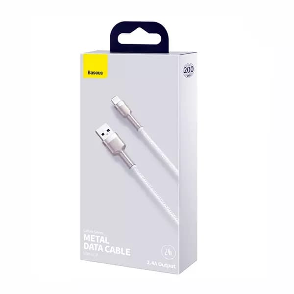 کابل تبدیل USB به لایتنینگ بیسوس مدل CALJK-B01 طول 2 متر — تصویر ۴