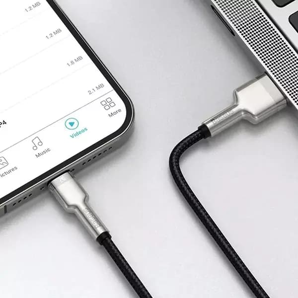 کابل تبدیل USB به لایتنینگ بیسوس مدل CALJK-B01 طول 2 متر — تصویر ۲