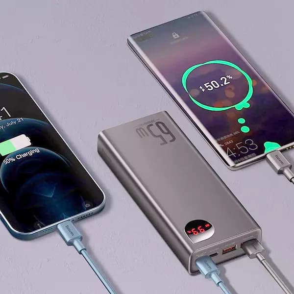 پاوربانک 65 وات بیسوس مدل PPIMDA-D01 ظرفیت 20000 میلی آمپر ساعت — تصویر ۷
