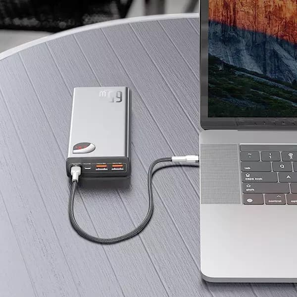 پاوربانک 65 وات بیسوس مدل PPIMDA-D01 ظرفیت 20000 میلی آمپر ساعت — تصویر ۶