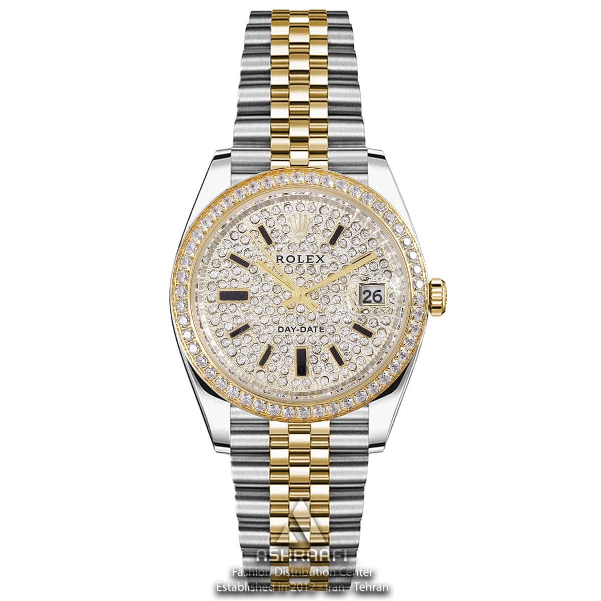 ساعت مردانه رولکس دی دیت Rolex Day Date Diamond-SG36