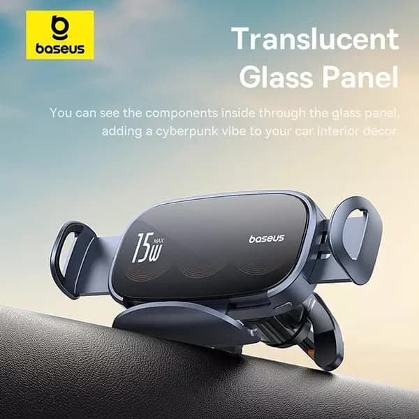 پایه نگهدارنده و شارژر بی سیم گوشی موبایل بیسوس مدل C40355901111 — تصویر ۴
