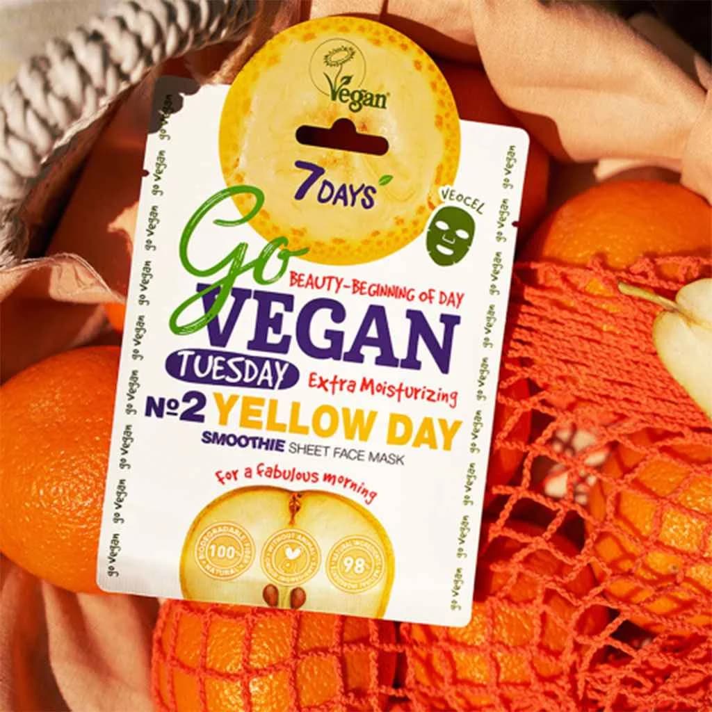 ماسک ورقی سون دی آبرسان قوی مدل Yellow Day Go Vegan — تصویر ۳