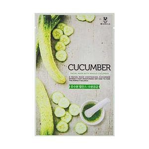 ماسک ورقی میراکل آبرسان و تسکیندهنده پوست miracle cucumber sheet mask