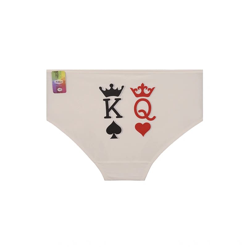 شورت زنانه اسلیپ پشت چاپی طرح king & queen برند بانو — تصویر ۸