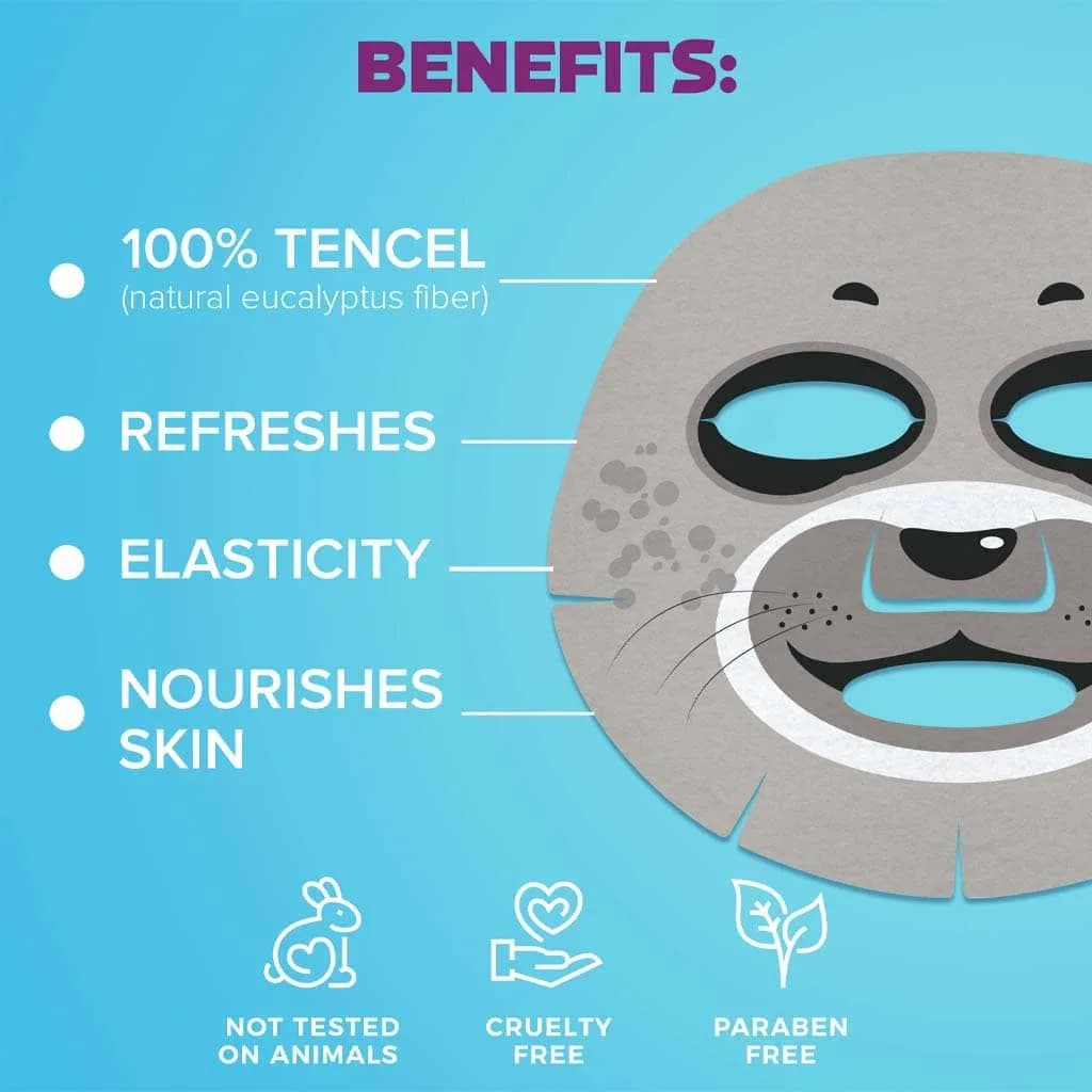 ماسک ورقی سون دی آبرسان و مرطوبکننده پوست 7days happy sea calf face mask — تصویر ۳