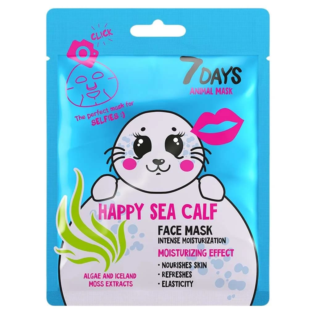 ماسک ورقی سون دی آبرسان و مرطوبکننده پوست 7days happy sea calf face mask — تصویر ۲