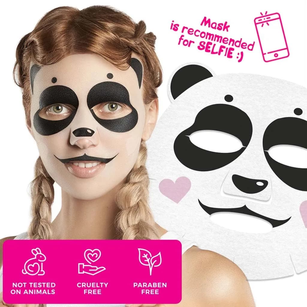 ماسک ورقی سون دی روشنکننده و شادابکننده پوست 7days sweet panda face mask — تصویر ۳