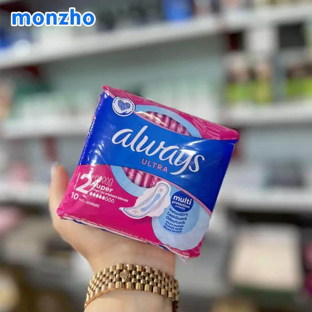 نوار بهداشتی اولترا سوپر آلویز Ultra سایز 2 بسته 10 عددی — تصویر ۲