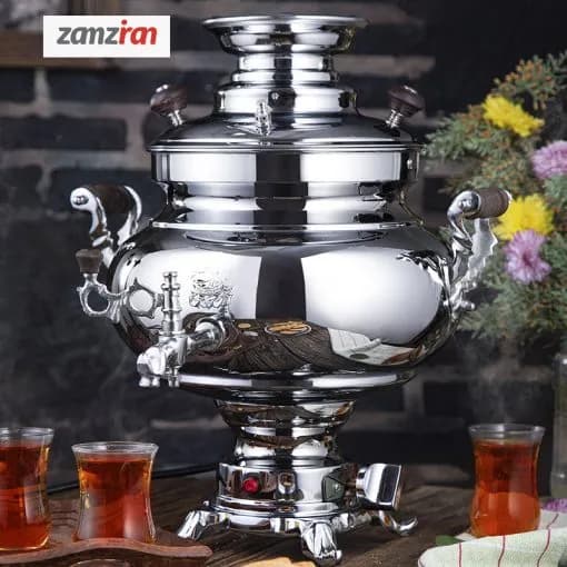سماور برقی عالی نسب مدل سارینا ظرفیت 5.5 لیتر — تصویر ۴