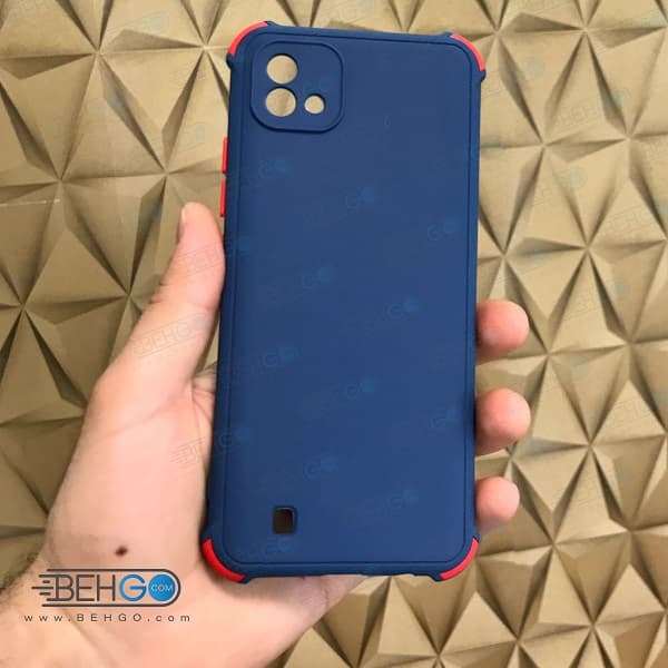 قاب گوشی موبایل ریلمی مدل C11 گارد ژله ای دکمه رنگی با محافظ لنز دوربین Realme C11 2021 — تصویر ۲