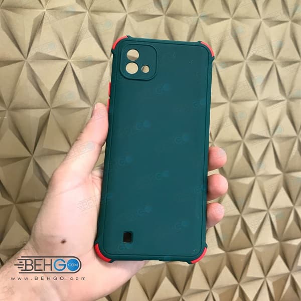 قاب گوشی موبایل ریلمی مدل C11 گارد ژله ای دکمه رنگی با محافظ لنز دوربین Realme C11 2021 — تصویر ۴
