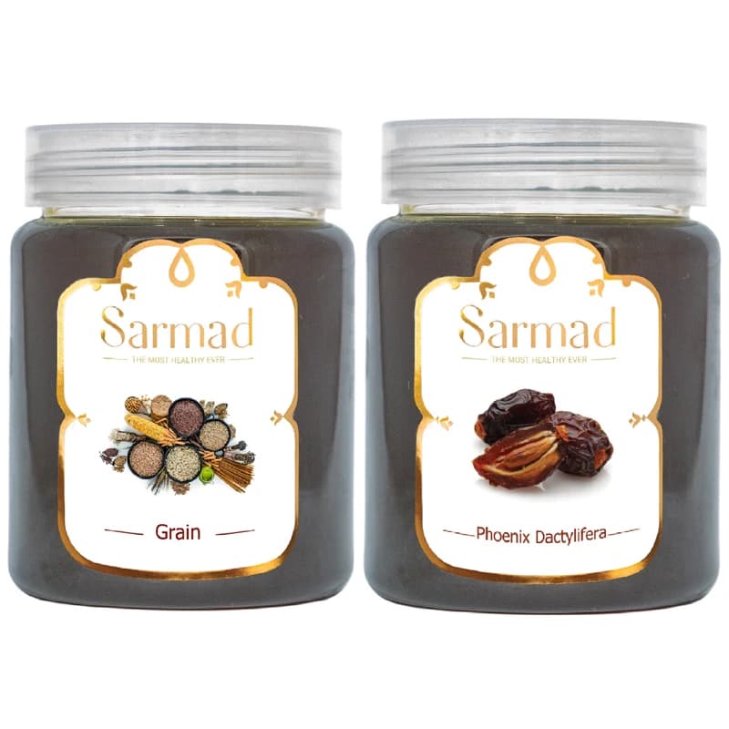 شیره انگور و شیره خرما سرمد – 650 گرم بسته 2 عددی