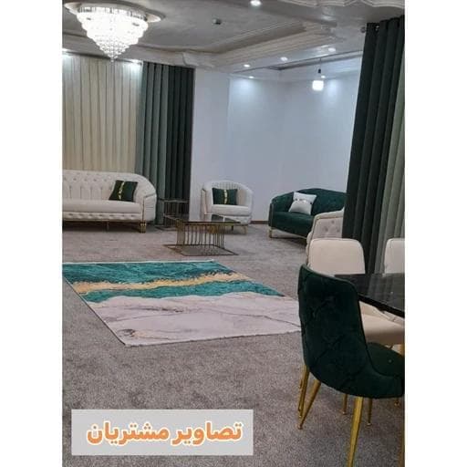 فرش ماشینی چاپی | فرشینه هازان ترک طرح سنگ سبز (پس کرایه) — تصویر ۵