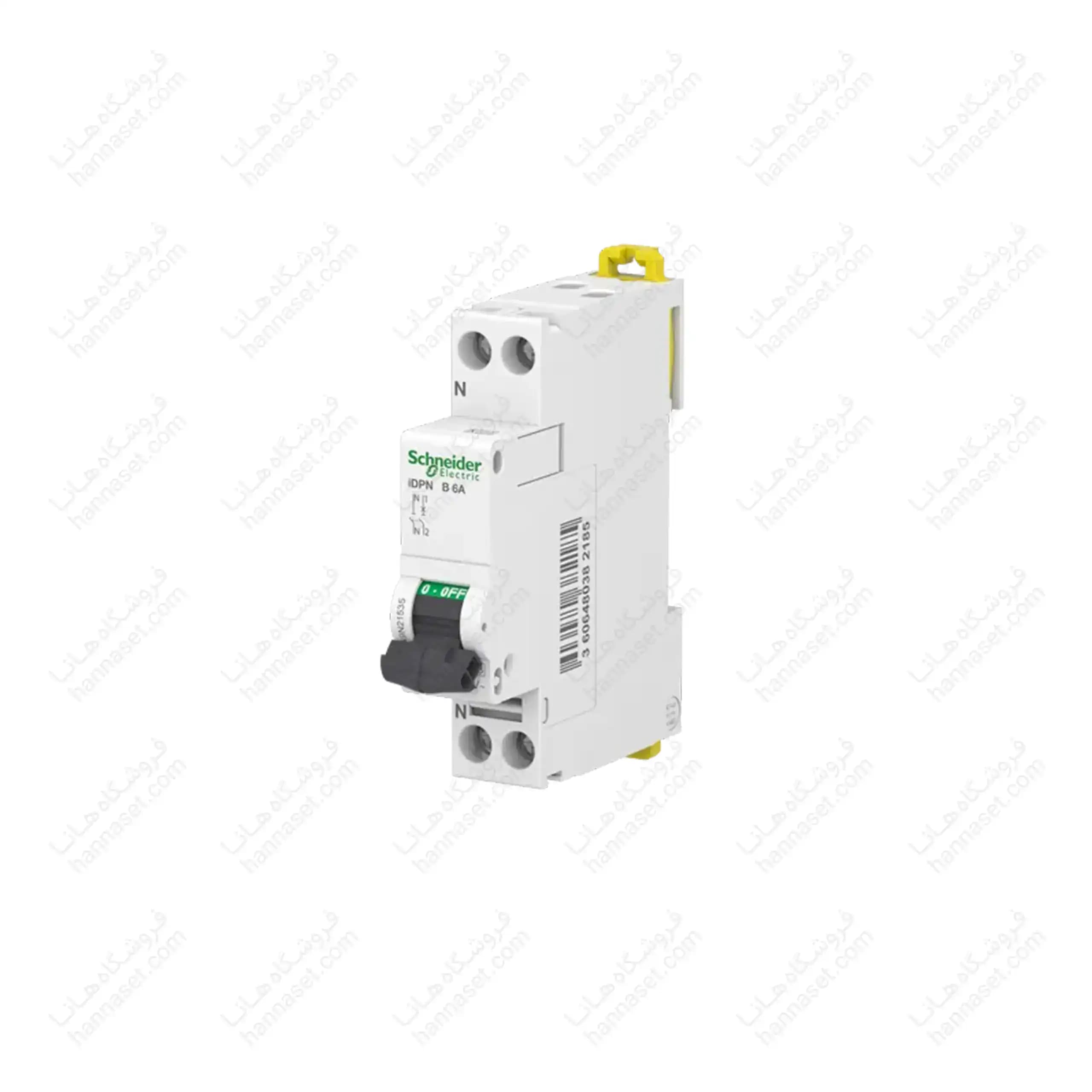 کلید مینیاتوری تک پل 6 آمپر 6 کیلو آمپر B6 اشنایدر — تصویر ۴