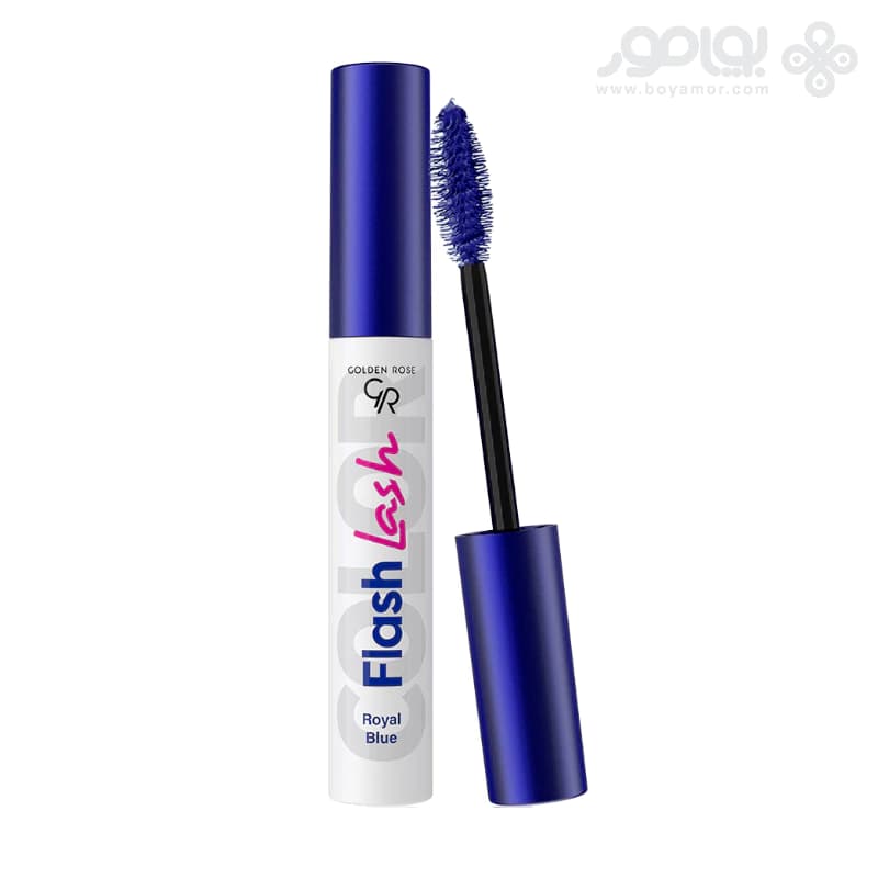 ریمل رنگی گلدن رز مدل FLASH LASH رنگ ROYAL BLUE حجم 9 میل