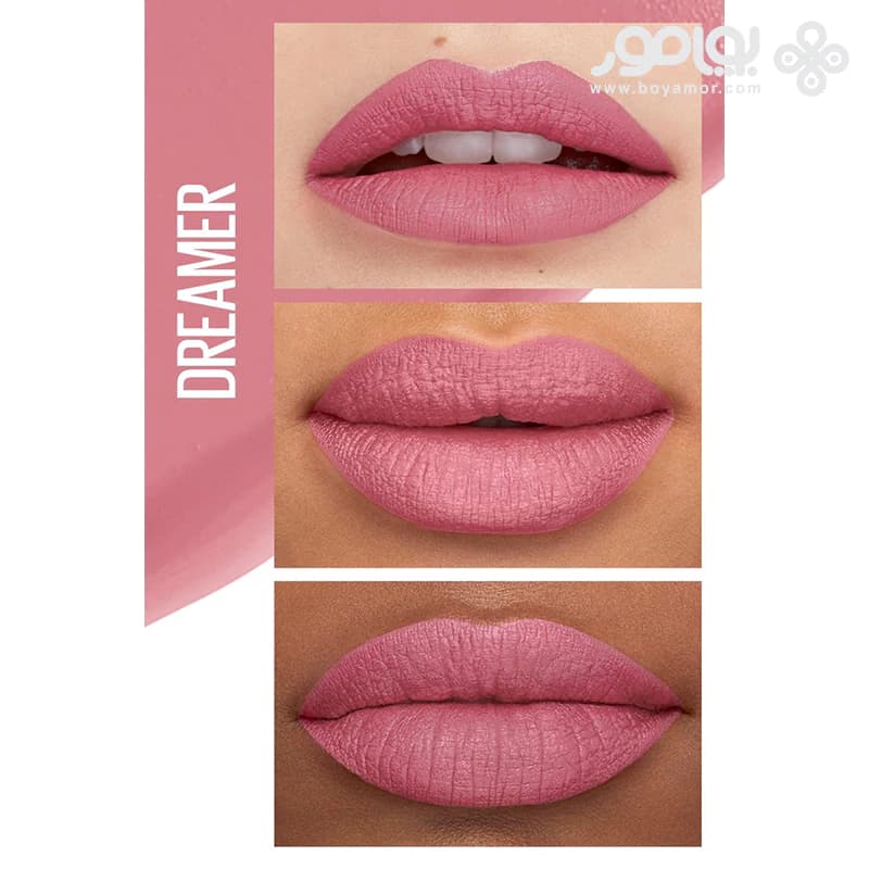رژ لب مایع مات میبلین سوپر استی مدل MATTE INK شماره 10 رنگ DREAMER — تصویر ۲