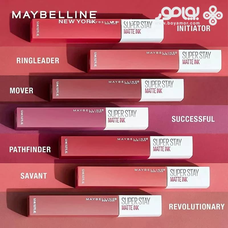 رژ لب مایع مات میبلین سوپر استی مدل MATTE INK شماره 10 رنگ DREAMER — تصویر ۵