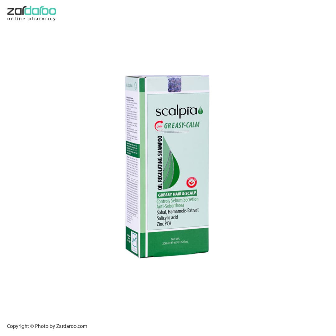 شامپو روزانه کنترل کننده چربی پوست سر اسکالپیا Scalpia