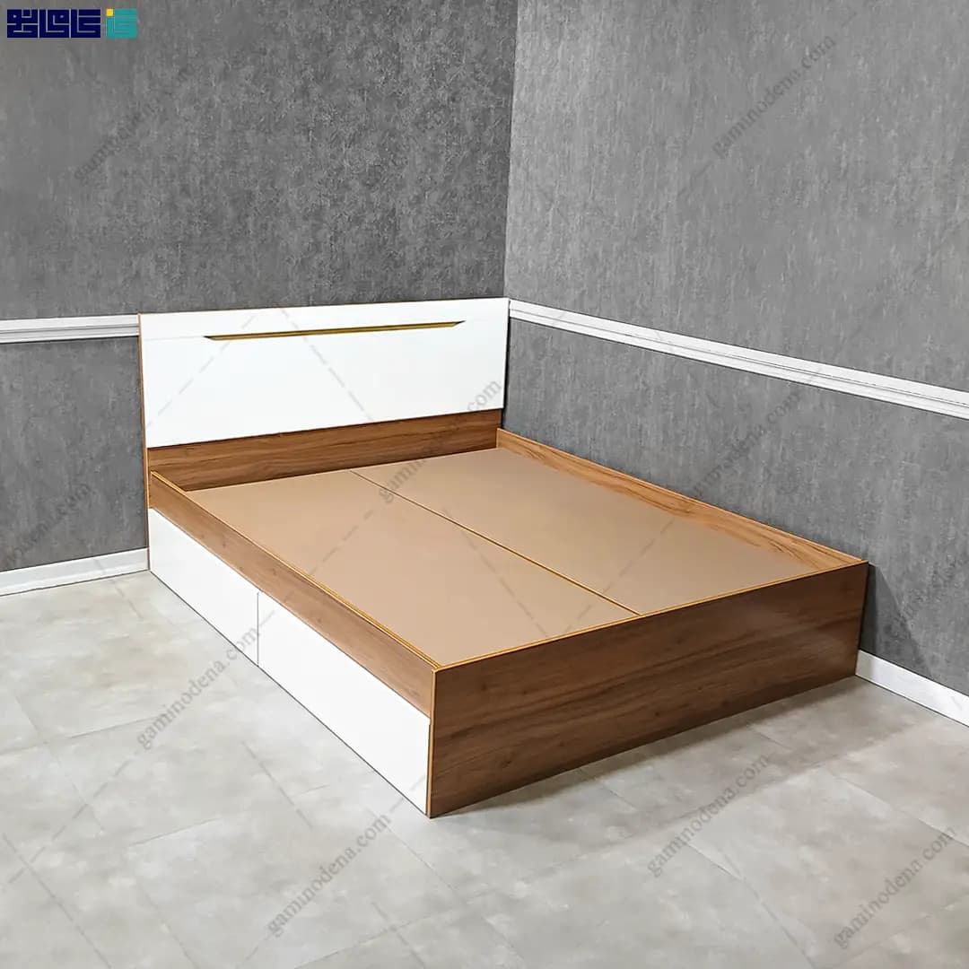 تخت خواب کشودار دخترانه لاکچری آلوا دو نفره — تصویر ۲