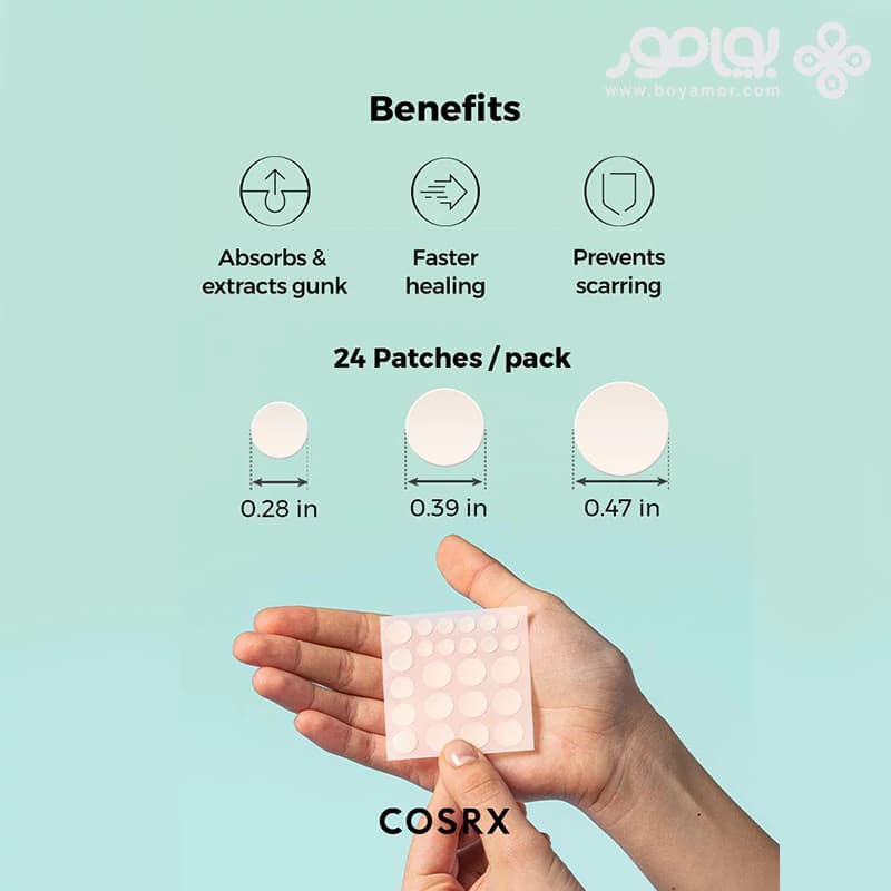 پچ ضد جوش کوزارکس مدل ACNE PIMPLE بسته 24 عددی — تصویر ۴