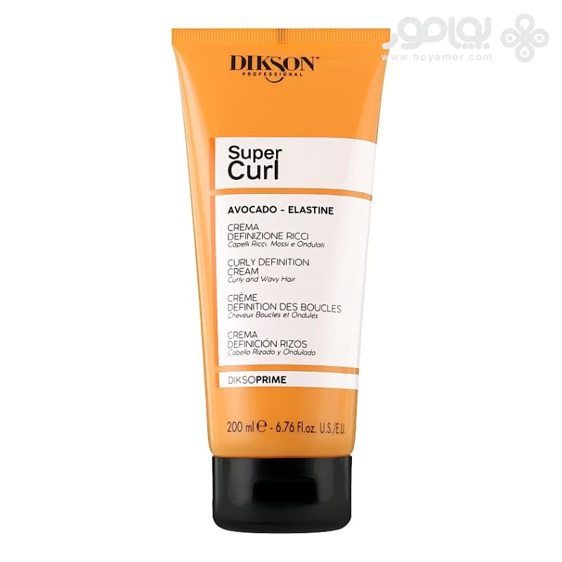 کرم موی موهای فر دیکسون پرایم مدل SUPER CURL حجم 200 میل