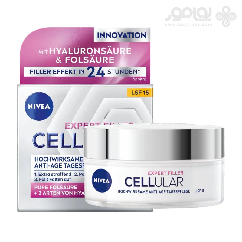 کرم پر کننده و ضد چروک نیوا مدل CELLULAR EXPERT FILLER حجم 50 میل — تصویر ۲