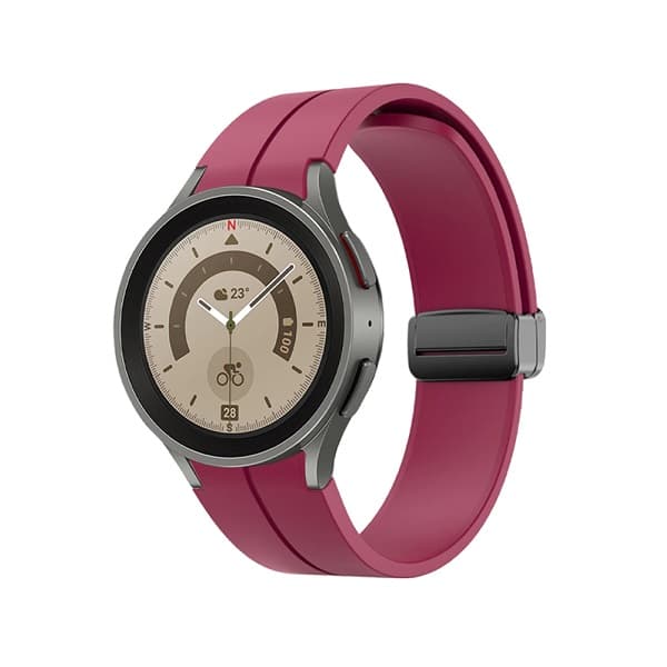 بند سیلیکونی ساعت سامسونگ گلکسی Watch 5 Pro مدل Magnetic Buckle — تصویر ۵