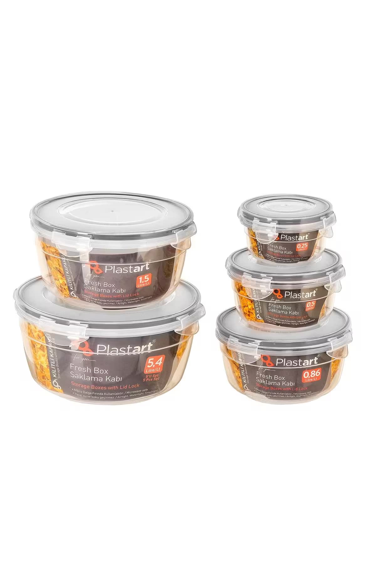ظروف نگهدارنده و فریزری 5تایی ایراک پلاست آرت Irak LC-335