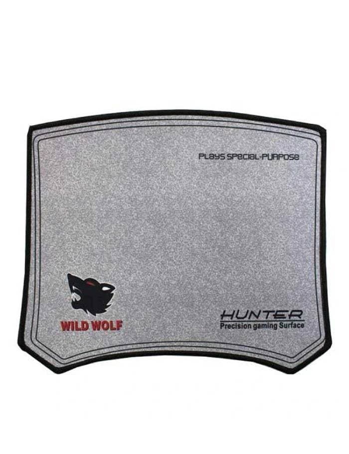 موس پد گیمینگ مچر مدل HUNTER برند WILD WOLF با سطح ضد لغزش