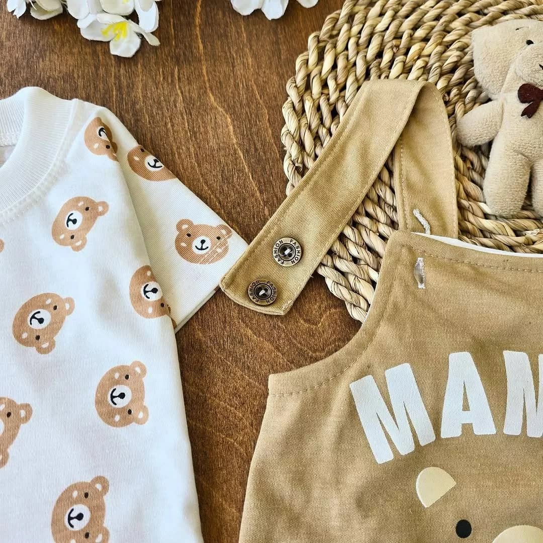 رامپر پیشبندی mama’s little man کد ۴۶۷۶ — تصویر ۲