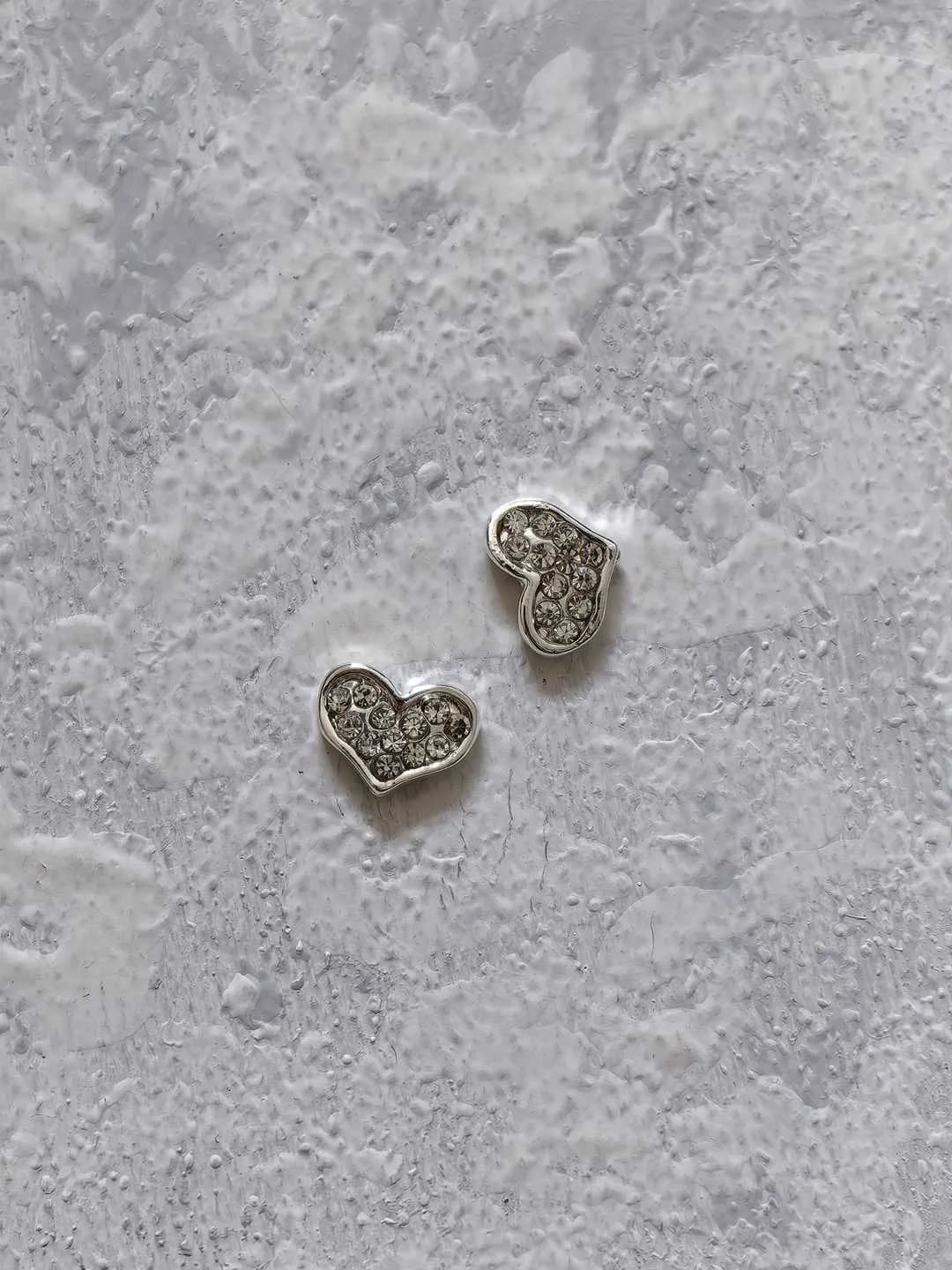 استیکر برجسته ناخن راسا طرح قلب نقره ای طلایی — تصویر ۸