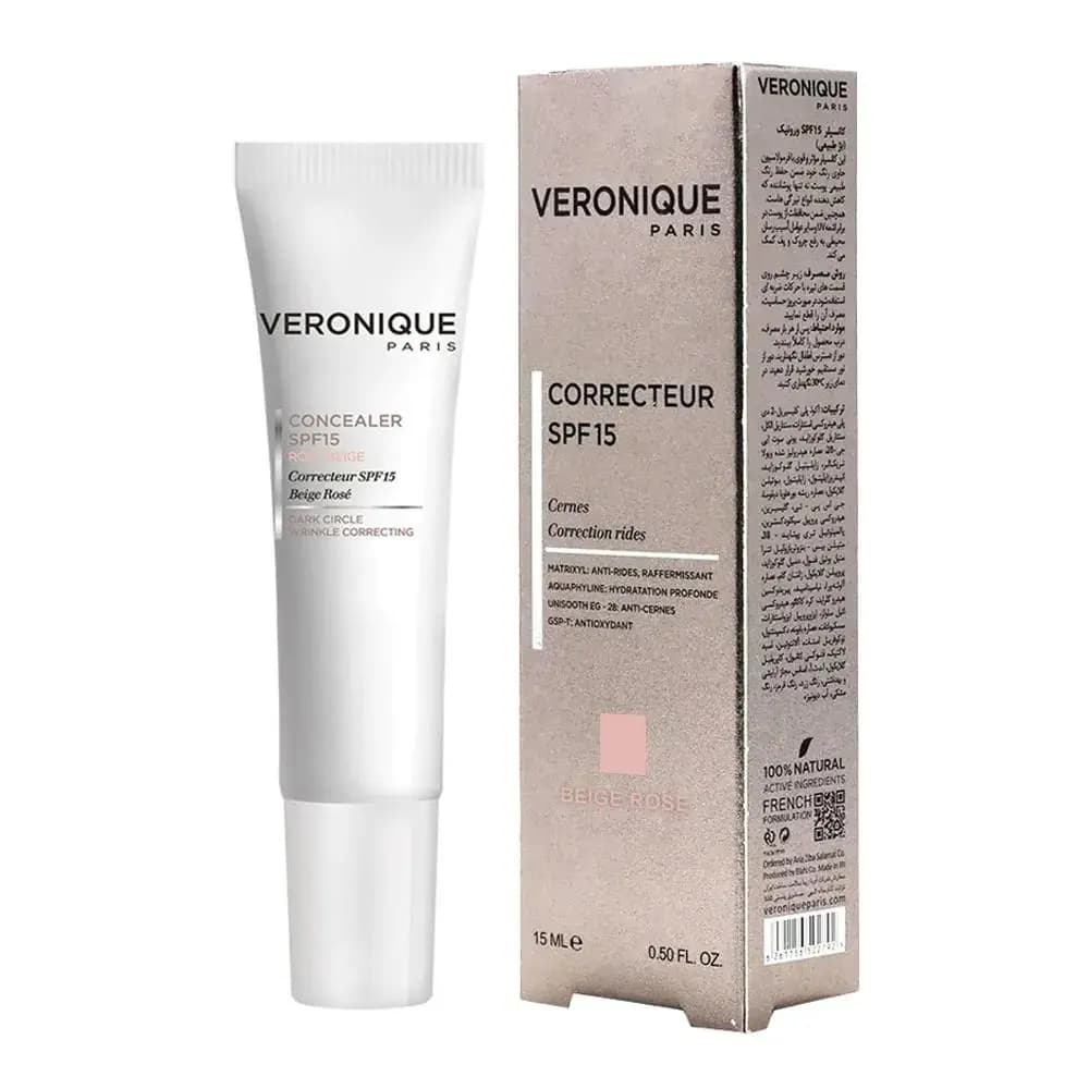 کانسیلر SPF15 ورونیک رز بژ 15 میلی لیتری-تخفیف