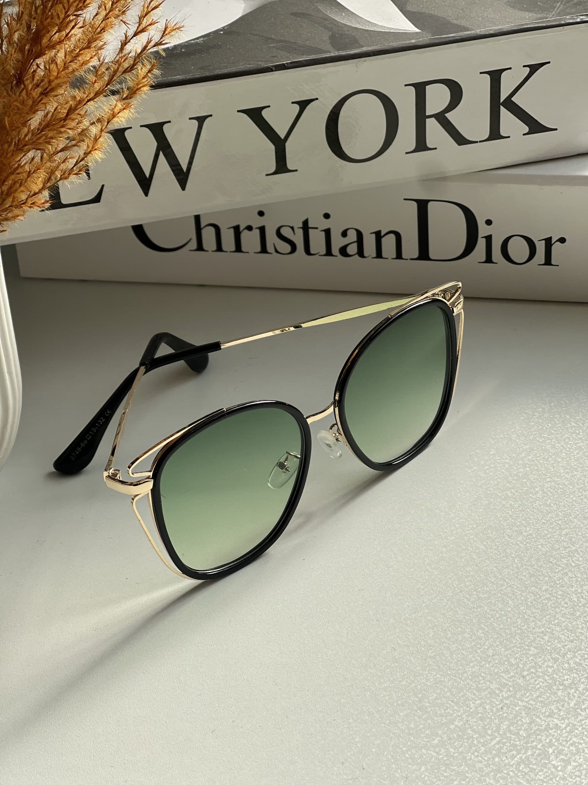 عينك آفتابي برند Dior زنانه فریم فلزی ترند يووي 400 — تصویر ۳
