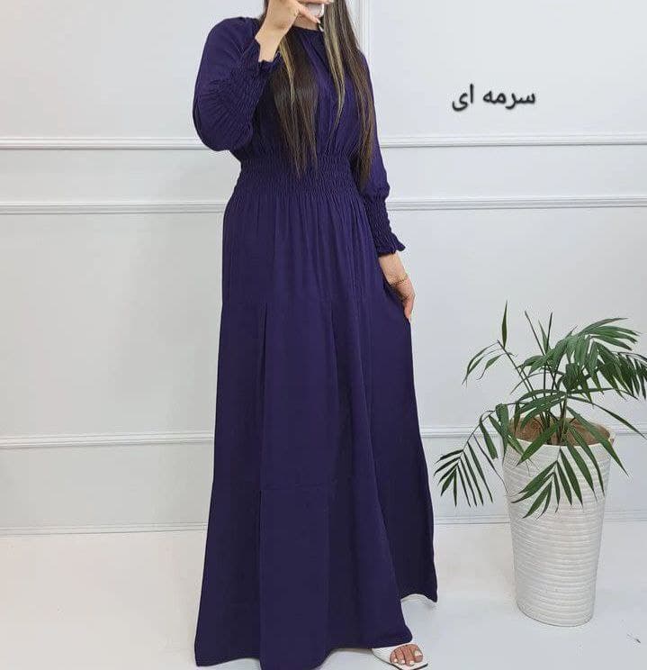 پیراهن ساحلی نخی طرح فرح/کد503 — تصویر ۴