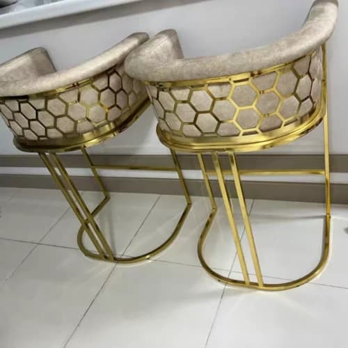صندلی اپن کانتر بار جزیره اشپزخانه دورن زنبوری مبلمان فرنا مدل 1113385 — تصویر ۳