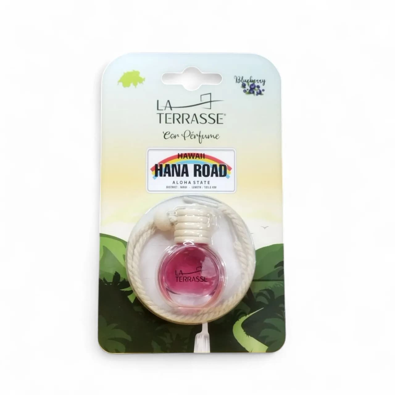 عطر خوشبوکننده ماشین لاتراس مدل Hana Road رایحه بلوبری