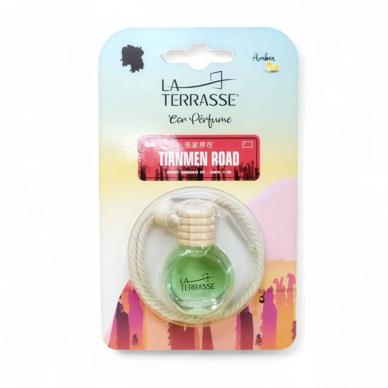 عطر خوشبوکننده ماشین لاتراس مدل تیانمن رود -رایحه کهربا