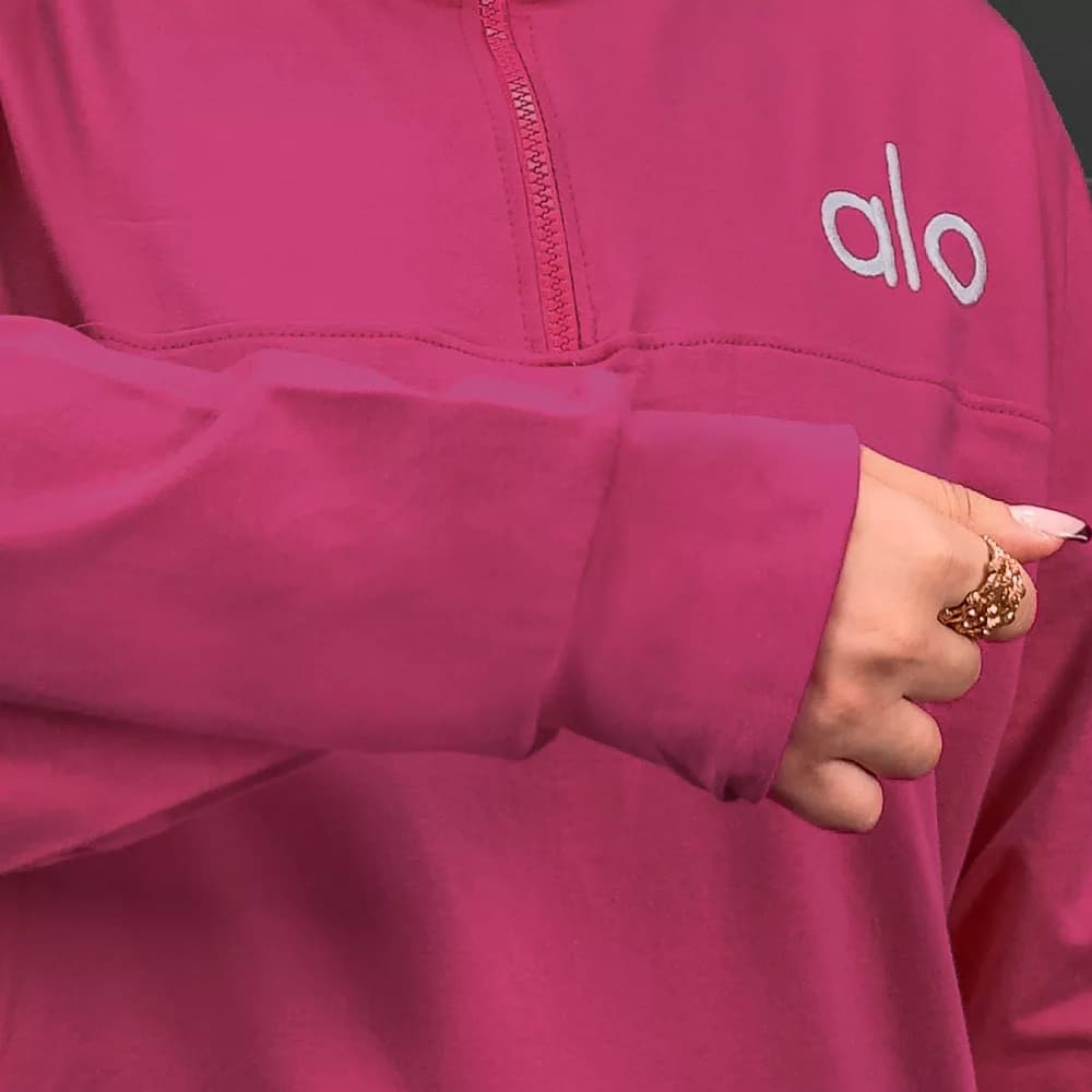 تیشرت نیم زیپ دخترانه alo کد 30878 — تصویر ۴