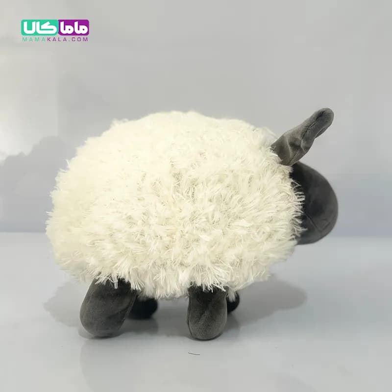 عروسک بره زرنگ (شاندشیب) سفید 30 سانتیمتر — تصویر ۵
