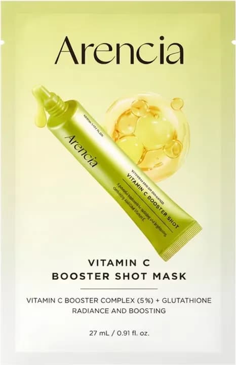 ماسک ورقهای ویتامین سی بوستر شات آرنسیا Vitamin C Booster Shot Mask — تصویر ۲