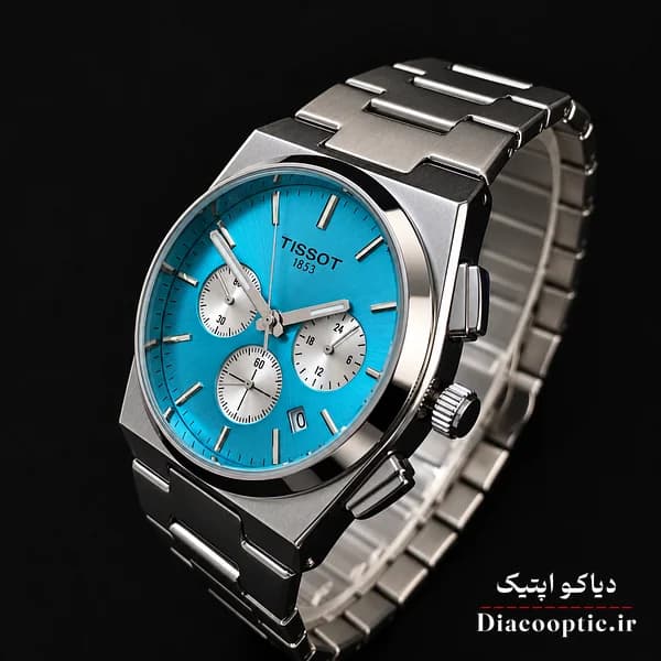 ساعت مچی مردانه سه موتور برند تیسوت مدل DO1344 استیل — تصویر ۳